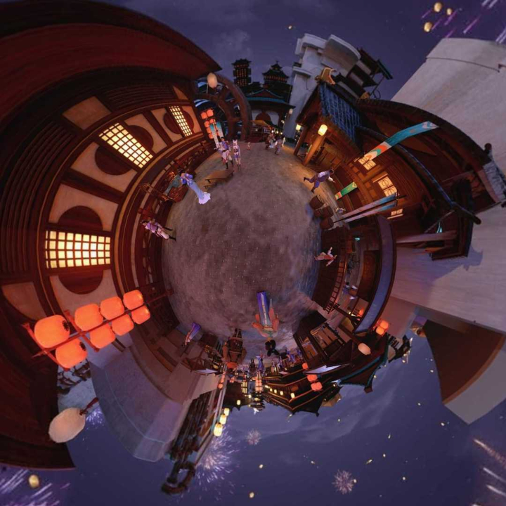 VR夜游王者上元节场景精选全景漫游