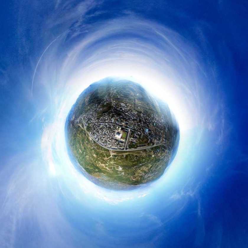 甘泉镇高空全景图