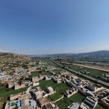 刘家河湾村全景图