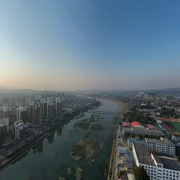 易县西关大桥全景图（高度较低）