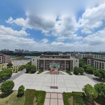 合肥共达职业技术学院航拍全景