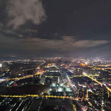 夜幕下的大亚湾科创惠州软件园