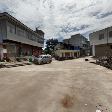 乐业小学大门外