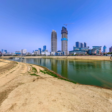 VR全景&mdash;&mdash;武汉市两江交汇、三镇通衢  集家嘴