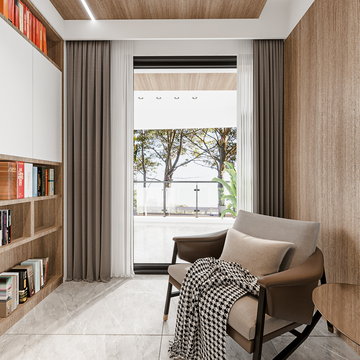 现代原木大平层
，业主酷爱机车和手办，哇真不错