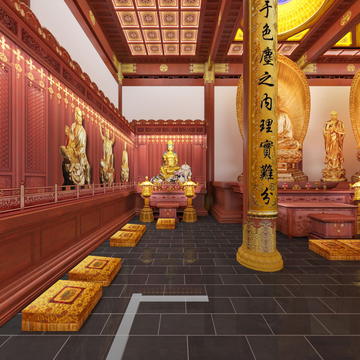 嘉禾普济寺大雄宝殿VR全景图