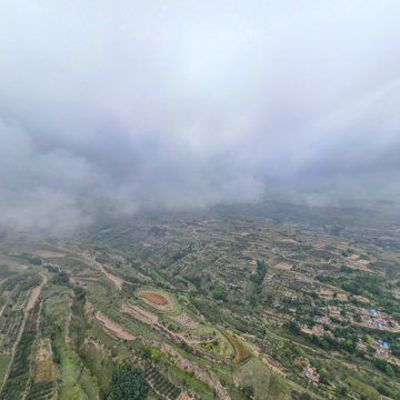 通渭县鸡川镇苟堡村全景
