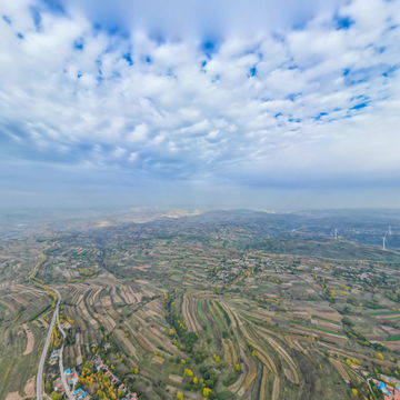 通渭县陇山镇全景图