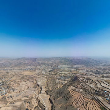 通渭县李家店乡郭坪村全景图