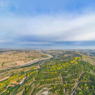 通渭县马营镇锦屏村全景