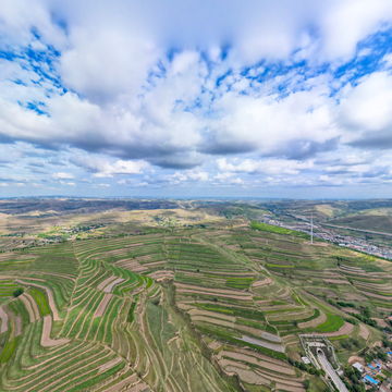 通渭县马营镇瓦房村全景