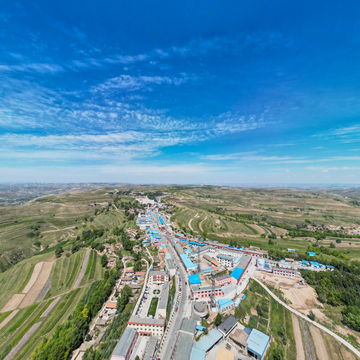 通渭县华家岭镇全景图
