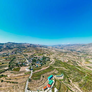 通渭县常家河山楂小镇全景图