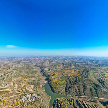 通渭县陇山镇石沟村全景图