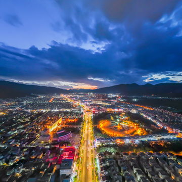 会泽县城的夜景 刘光信 制作