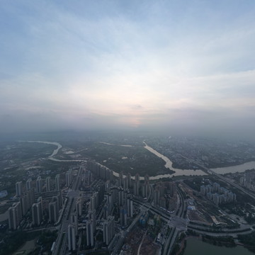 钦州白石湖鸟瞰图