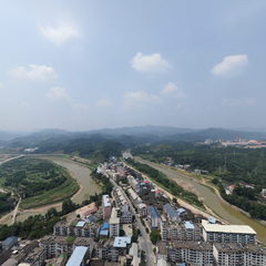 岩前镇镇区全景图