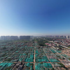 西填池社区拆违全景