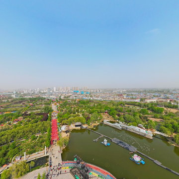 菏泽曹州牡丹园俯瞰