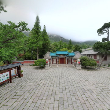 道教圣地崂山太清宫航拍