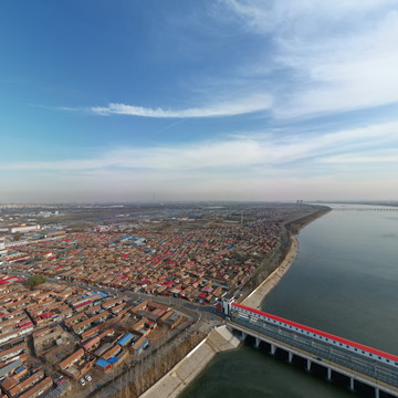 独流减河与子牙河交汇处