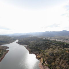 固原市贺家湾水库全貌