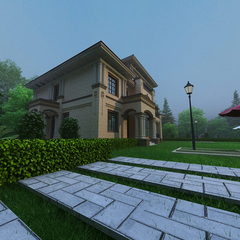 别墅全景效果图