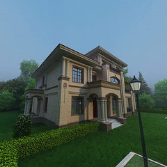 别墅全景效果图