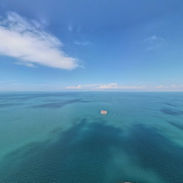 青海湖二郎剑航拍