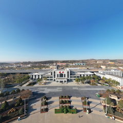 榆林火车站广场全景