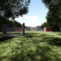 苏州大学钟楼前草坪灯光装置设计