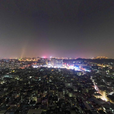 广州市番禺区值村夜景