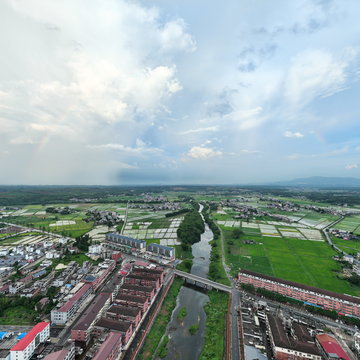 万载罗城街道全景图