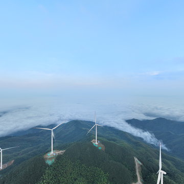 万载丰顶山全景图