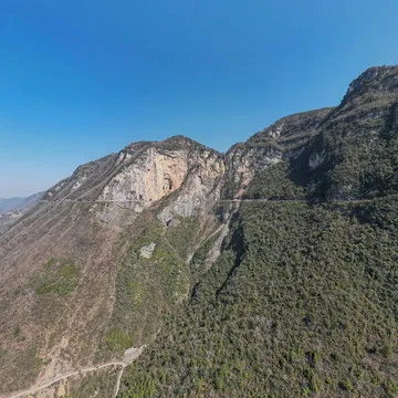 巴东红旗渠绝壁天河