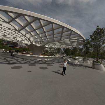 成都交子人行桥观景台