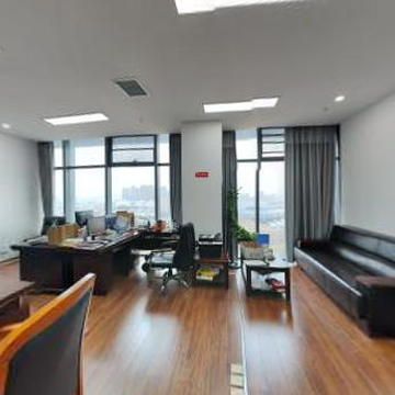 办公室的全景图