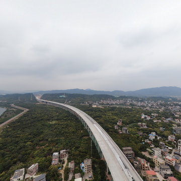 流溪河特大桥全景图