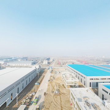 河北盐山经济开发区福明照明地块项目3月12日全景