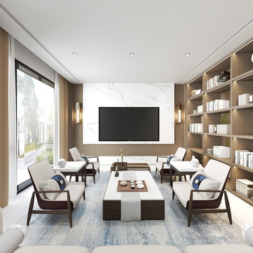 东望书香园联排效果图