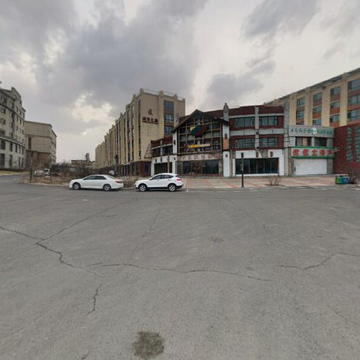 吉林省敦化市城市之星小区傍晚全景