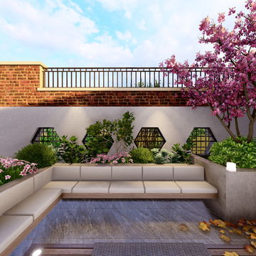 观澜湖别墅庭院