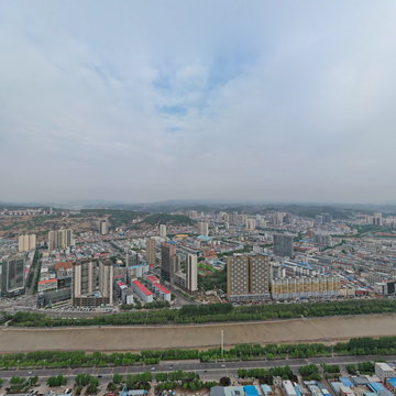 吕梁离石空中视角