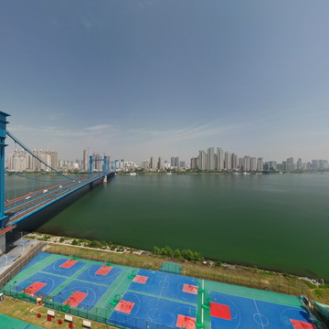 凤雏大桥南岸全景