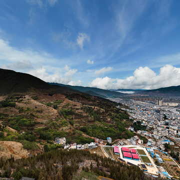 曲靖市会泽县金钟山全景