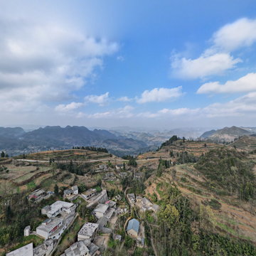 磨雄村庄500m、300m、100m