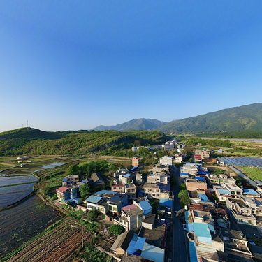 全景航拍美丽乡村