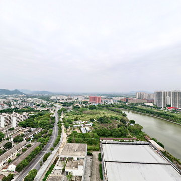 平沙镇 影视小镇上空