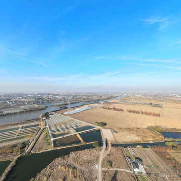 住基村土地平整全景图