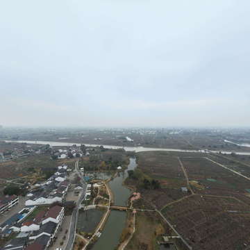 老古潭河塘全景
